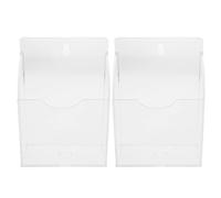 JECOMPRIS 2 Pezzi Porta Paletta per Macchina del Ghiaccio Trasparente in Acrilico, Supporto da Parete per Spatole e Utensili da Cucina, Organizzatore Salvaspazio per Cucina