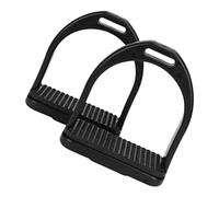 JECOMPRIS 2 Pezzi Staffe per Sella da Cavallo in Plastica Antiscivolo per Equitazione Sicura Struttura Semplice per Protezione e Fissaggio del Piede Durante la Cavalcata