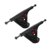 JECOMPRIS 2 Pezzi Truck per Skateboard e Skateboard Bridge in Lega di Alluminio Nero Ligero e Ammortizzante per Principianti e Rider Esperti Outdoor e Park