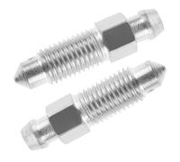 JECOMPRIS 2 Pz Vite Di Spurgo Valvola Di Spurgo Dei Freni Valvola Di Sfiato Dell'aria Pompa Spurgo Freni Spurgo Dell'impianto Frenante Della Bici Da Cross Vite Silver Metallo