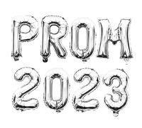 JECOMPRIS 2 Set 2023 Palloncini Decorativi Palloncino Foil Di Laurea Palloncini Laureati Palloncini Classe 2023 Guidato Blu Caldo Elio Silver Pellicola Di Alluminio