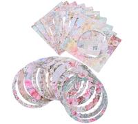 JECOMPRIS 2 Set Carta Artigianale a Forma di Finestra per Scrapbooking Carta da Sfondo per Album Fai da Te per Diari e Lavori Creativi Texture Fine Resistente al Colore Materiale Leggero