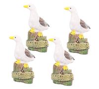 JECOMPRIS 2 Set Miniature Bird Figurines Da Decorazioni Per Case Delle Accessori Eleganti E Realistici Per Foto Creative E Atmosfera Accogliente 4 Pezzi*2
