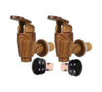 JECOMPRIS 2 set Rubinetti in Plastica e Tappi Ermetici per Botti di Vino e Birra Accessori Sostitutivi Resistenti con Design Retrò Facili da Usare Perdite