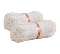 JECOMPRIS 2 Set Stoppino di Cotone Bianco per Lampade ad Olio e Lanterne | Ricambio Versatile, Facile da Raddrizzare, per Lampade a Olio e Lanterne, Uso Domestico