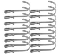 JECOMPRIS 20 Ganci a Clip in Acciaio Inox Forma J per Montaggio su Mensole e Scaffali, per Cucina, Bagno e Spazi di Lavoro Resistenza a Carichi Pesanti