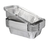 JECOMPRIS 20 teglie in alluminio: teglie quadrate in alluminio monouso da 3500 ml - multiuso in per torte, per cucinare, arrostire e scaldare