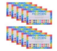 JECOMPRIS 200 Schede Premio Perforate e Studenti, Carte Incentivi Comportamentali Retro Scrivibile, Set da 4 Confezioni per Premi in Uso Aziendale