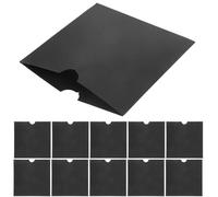 JECOMPRIS 25 Pezzi Custodie Porta CD in Carta Kraft Nera, Buste per Archiviazione Dvd Anti-graffio, Supporto Salvaspazio per Casa, Ufficio e Scuola