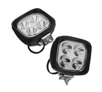 JECOMPRIS 2Pcs Faro Luci Spot A LED Per Auto e Carrelli Elevatori, Luci Di Lavoro A LED, Nero, 12V