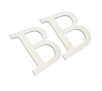JECOMPRIS 2pezzi Lettere Decorative in b Non Finite e Verniciabili Lettere Alfabeto in Vuote Per Progetti Da Te Decorazione Murale