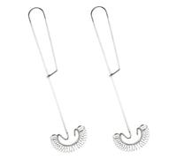JECOMPRIS 2Pezzi Manuale Acciaio Inossidabile con Design Sbattitore per Uova e Miscelatore Cucina Gadget da e Resistente per Piatti