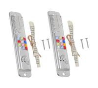 JECOMPRIS 2sets Mezuzah Religiosa in Metallo con Pergamena Interna Ornamento per Porta Ebraico con Simboli Decorazione Sacra per Stipite Porta
