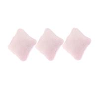 JECOMPRIS 3 Pezzi Accessori per divani per case delle bambole moderno colorato coperture finzioni divano cose letto della casa delle bambole cuscino per bambola flanella rosa