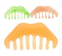 JECOMPRIS 3 Pz Pettine Raschiante a 8 Denti Pettine Per Massaggiante Massaggiatore Per Rilassante Domestico Resina Pastiglie Raschianti Viaggiare