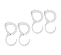 JECOMPRIS 4 Ganci a S Regolabili Fibbia Elastica per Appendere Abiti e Accessori, Supporti Multifunzionali per Cucina, Bagno e Armadio, Set da 4 Pezzi per Organizzazione Domestica