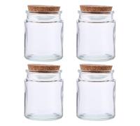 JECOMPRIS 4 pezzi di barattoli in vetro con versetti della Bibbia, contenitori trasparenti per alimenti, contenitori ermetici per caffè, organizzatori per preghiere ispiratrici e speranza cristiana