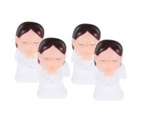 JECOMPRIS 4 Pezzi Di Decorazioni Per Torte A Forma Di Angelo Statuette Di Angeli In Preghiera Decorazioni Per Torte A Forma Di Angelo Statuette Per Decorazioni Per La Casa Decorazioni