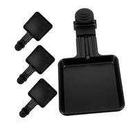 JECOMPRIS 4 Pezzi Mini Antiaderenti per Formaggio da Grill Piastra per Cottura Uniforme con Manici Adatta Picnic e Resistenti e Facili da