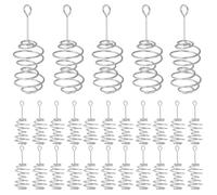 JECOMPRIS 40 Pezzi Supporto Esca a Molla in Acciaio Inox | Design a Spirale, per Acqua e Catture Meno Mancate, Argento, per Principianti e Pescatori di Carpa