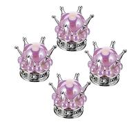 JECOMPRIS 4pezzi Tappi Valvole Pneumatici Auto in Sigillo Ermetico Coprimozzo Con Elementi Diamante Resistenti e Facili Da Montare Sulle Valvole Pneumatici Auto