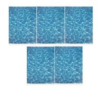 JECOMPRIS 5 Fogli Adesivi Effetto Acqua Artificiale per Micro Paesaggi, Base Tagliabile per Tavolo di Sabbia, Decorazione Scenari Diorama Fai da Te per Modellismo e Artigianato