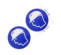 JECOMPRIS 5 fogli di adesivi obbligatori per casco di sicurezza - Adesivi di avvertenza per casco di sicurezza autoadesivi per cantieri edili, industriali e luoghi di lavoro