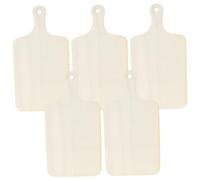 JECOMPRIS 5 Pezzi Mini Taglieri in Legno con Manico Tavoletta da Pane e Vassoio per Tagliere Liscio e Resistente per Cucina e Buffet