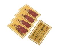 JECOMPRIS 5 Pezzi Taisui Cinesi in Metallo per Protezione e Fortuna Carte Auspicio Tradizionali Feng Shui per Successo e Ricchezza