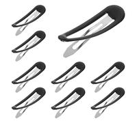 JECOMPRIS 50 Fermagli per Chioma Neri in Metallo a Scatto 6,9 Cm, Mollette lo Styling di Frangia e Chioma Ribelli, Clip Resistenti e Versatili per Uso Quotidiano e Cerimonie