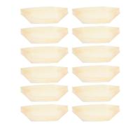JECOMPRIS 50 Pezzi Piatto Monouso in Legno a Forma di Barca per Sushi, Facile da Pulire, Usa e Getta, per Camping e Bbq, Resistente e Pratico