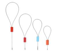 JECOMPRIS 50 Pezzi Sigilli di Chiusura Filo D’Acciaio 30 CM Kit Pinze per Sigillatura a Piombo Professionali Sigilli di Sicurezza per Spedizioni e Logistica Colore Casuale Colore Casuale