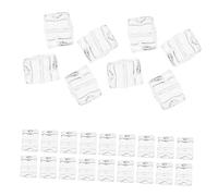 JECOMPRIS 50pezzi Cubetti Ghiaccio Riutilizzabili Cubetti Ghiaccio Artificiali Per Decorazione Simulazione Per Tavola e Foto