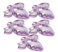 JECOMPRIS 5pezzi Palloncini Farfalla in Alluminio Resistenti per Decorazioni Compleanno Nascita Festa Bridal Shower e Comunione Palloncini Forma Farfalla per Decorazioni Parete e Aria