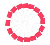 JECOMPRIS 60 Bandierine da Giardino Rosse Triangolari Picchetti in Filo D’acciaio, Marcatori per Irrigazione e Cantieri, Segnali di Sicurezza Esterni Resistenti alle Intemperie per Prati