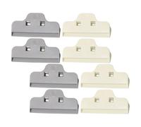 JECOMPRIS 8 Clip per Sigillare Sacchetti Grandi Multifunzionali in Plastica per Alimenti, Chiudi Sacchetti Pane e Snack, Clip di Tenuta per Uso Domestico e Organizzazione Cucina