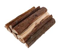 JECOMPRIS 8 Pezzi Ceppi di Fuoco Decorativi in Legno per Ambienti e Esterni, Funzionalità Versatile, Tagliabili e Modellabili per Esposizione e Decorazione