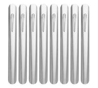 JECOMPRIS 8 Pezzi Spazzolone da Tavolo per Briciole in Acciaio Inox, Raschietto Pulitore per Ristoranti e Cucina, Strumento Raccogli Briciole Ergonomico per Pulizia Rapida di Superfici