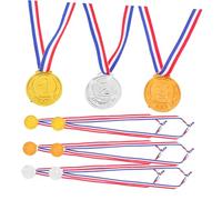 JECOMPRIS 9 Pezzi Medaglie Da Calcio Medaglie Per In Età Prescolare Medaglie Di Laurea Medaglie D'Oro Per Medaglie Medaglie Di Partecipazione Per Giochi Di Plastica Medaglie Pp