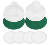 JECOMPRIS Accessori per Gioco Hockey su Tavolo in Resina Bianca, Pusher per Tavolo Air Hockey per Indoor Playing e Game Room, Set Ricambio Pratico e Resistente