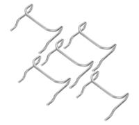 JECOMPRIS Acciaio Inox Ganci per Pannello Forato Doppio Spessore, 5 Pezzi | Curva Ergonomica e Bordi Lisci, Installazione e Rimozione Facile, per Banco e Officina