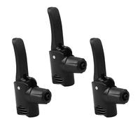 JECOMPRIS Adattatore Testa Pompa Bicicletta 3 Pezzi Doppia Valvola Americana e Britannica, Ugello Convertitore per Tubo Flessibile, Accessori Portatili per Gonfiaggio Bici, Veicoli e Auto,