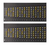 JECOMPRIS Adesivi per Tastiera Chitarra 2 Pezzi Autoadesivi Scala Note per Chitarra Acustica ed Elettrica, Accessori per Principianti Miglioramento Tecnica e Pratica Musicale