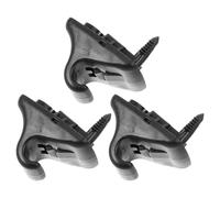 JECOMPRIS Auto Sun Visor Clip, Sun Visor Mount Clip Replacement, Clip di Ricambio per Aletta Parasole, 3 Pezzi, Nero, Plastico, per, per Road Trips