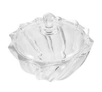 JECOMPRIS Barattolo Vetro Trasparente con Coperchio Ermetico Contenitore per Caramelle e Gioielli Design Europeo con Vetro Inciso per Conservare Dolci e Snack