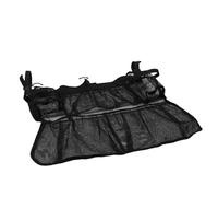 JECOMPRIS Borsa Organizer Rete Nera per Scarpe con Tasche Multiple e Cinturino Regolabile, per Deposito Trampolino, Campeggio e Viaggi