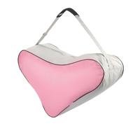 JECOMPRIS Borsa per Pattini a Rotelle Triangolare in Rete, Rosa, Sportiva | Stoccaggio Sicuro e Controllo Stabile, per Eventi Sul Ghiaccio e Pista, Tracolla Regolabile, Uso Versatile
