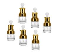 JECOMPRIS Bottiglie Contagocce Elegante 20ml Set 6 Pezzi in Vetro e Misuratore di Gocce Leggero per Oli Essenziali e Adatto per Cura Quotidiana e Viaggio per Cura Quotidiana e Viaggio