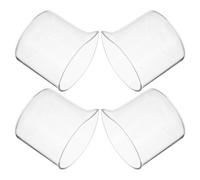 JECOMPRIS Brocche per Latte in Vetro Trasparente 110 Ml Set da 4 Pezzi Beccuccio per Caffè Espresso e Latte, Piccole Brocche Versatrici per Uso Domestico e Bar, Forniture per Caffetteria