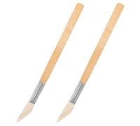 JECOMPRIS Brunitoio in Agata con Manico Ergonomico 2 Pezzi, Strumento per Lucidare e Levigare Gioielli, Utensile Professionale per Creazione e Rifinitura Bigiotteria